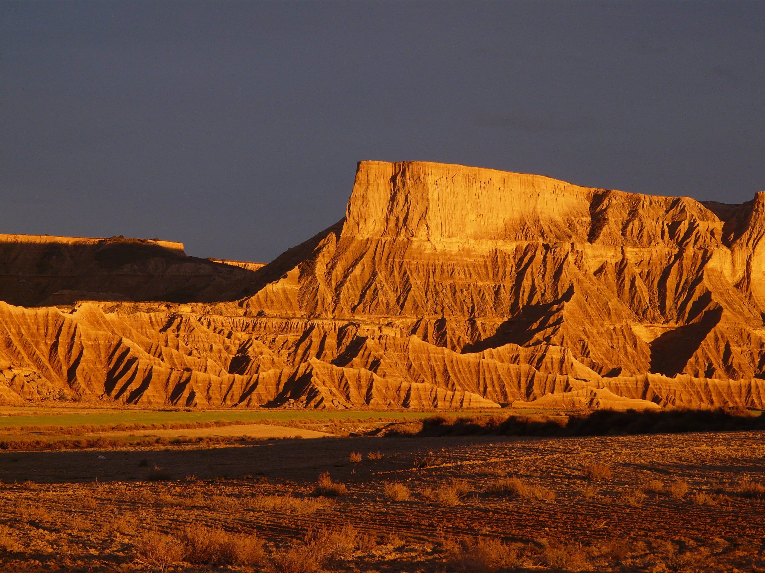 Bardenas Reales at sunrise